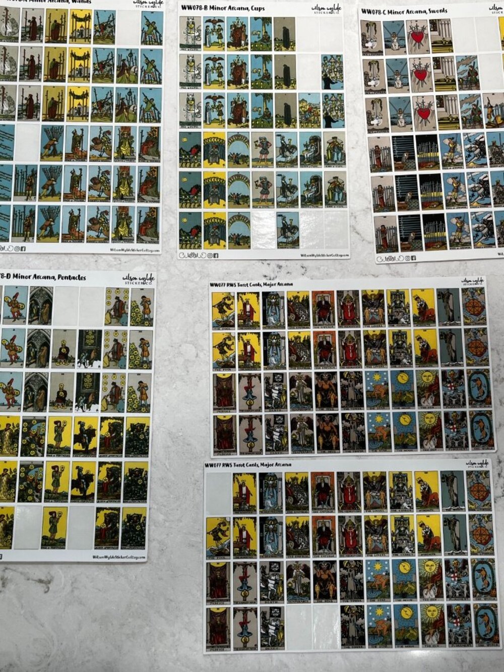 Lot - Tarot Journal Stickers
